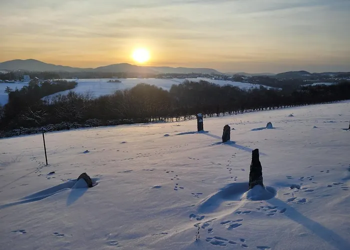 Fantastic View Vineyard Beskid Mountains Apartment